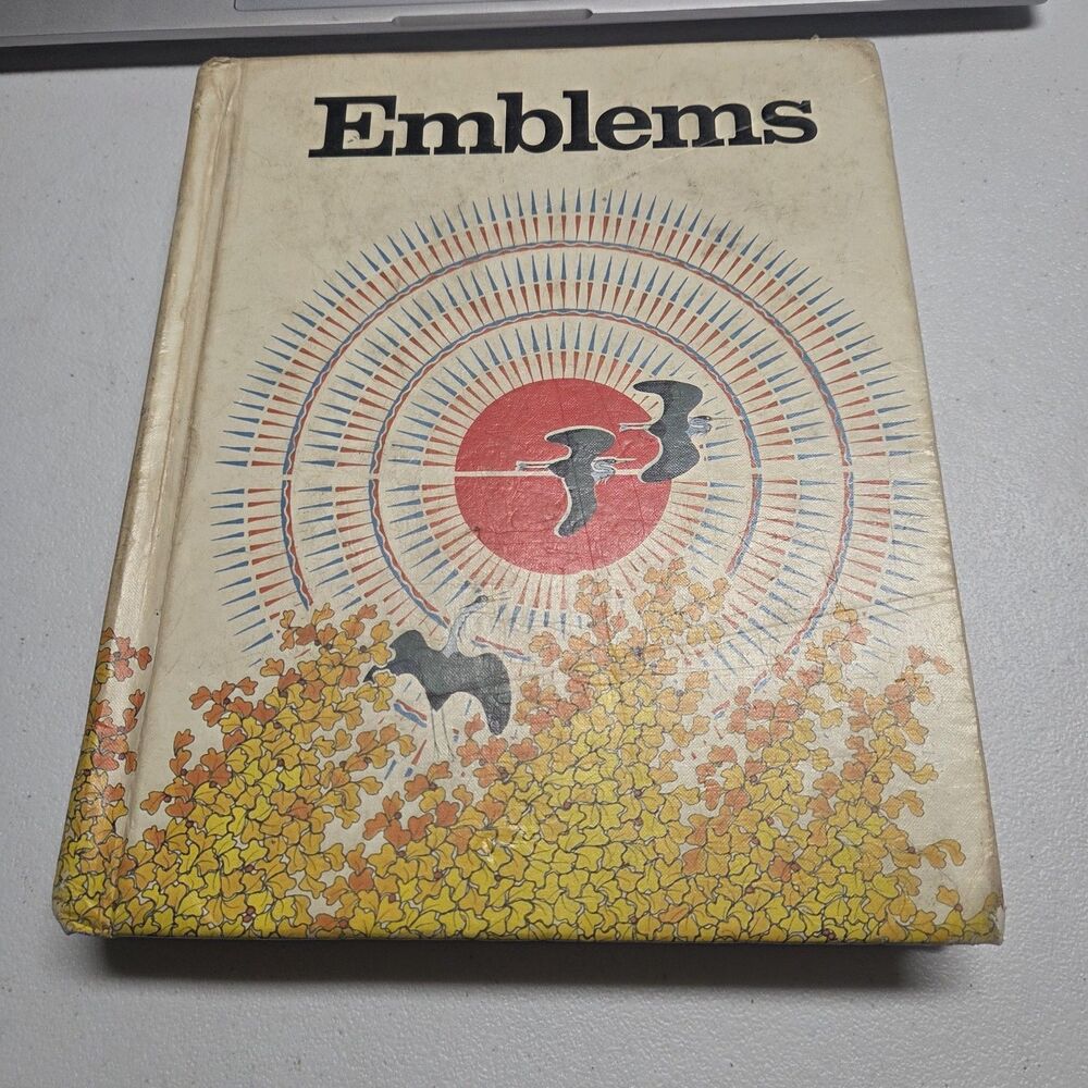 Vintage Houghton Mifflin Emblems Book Hardcover Kids Reader